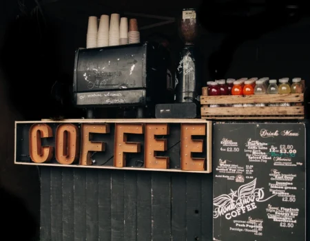 Retro coffee shop