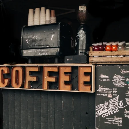 Retro coffee shop