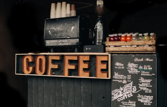 Retro coffee shop