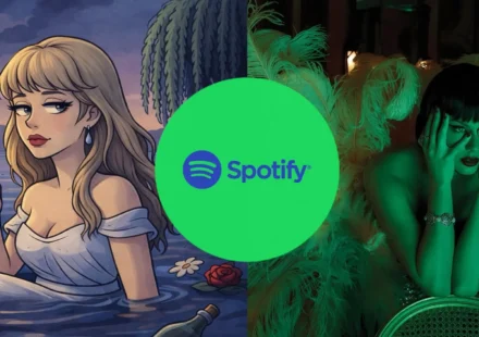 Taylor Swift cai, levanta e reassume o trono no Spotify global com “The Fate of Ophelia”
